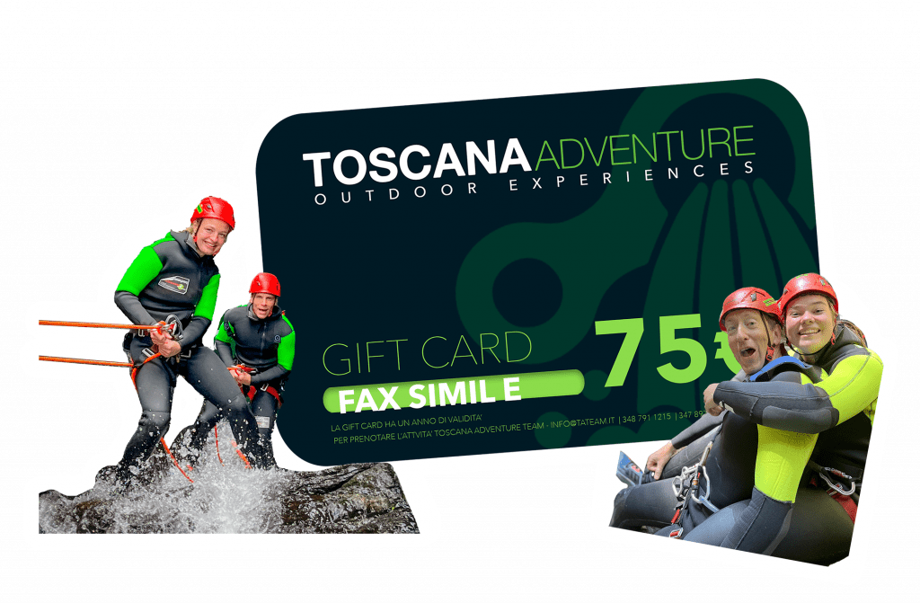 gift card canyoning_dove fare canyoning in toscana_canyoning_canyoning in toscana_canyoning toscana_ canyoning_canyoning Lucca _canyoning Firenze