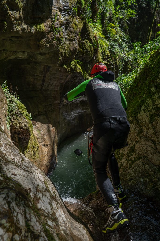 il tuffo in canyon